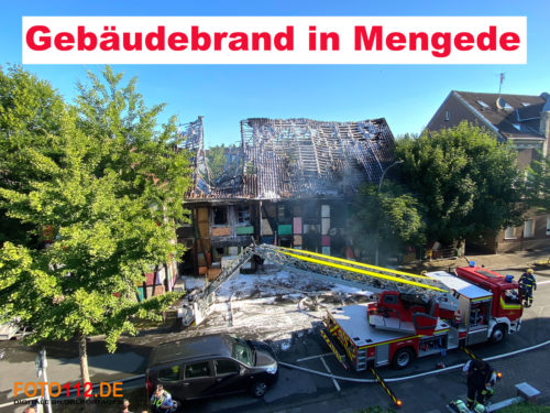Gebäudebrand in Mengede