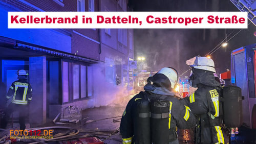 Kellerbrand in Datteln