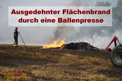 Flächenbrand in Datteln