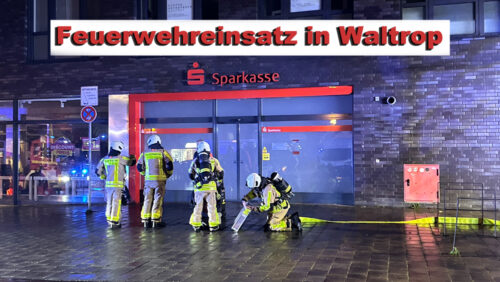 Rauchentwicklung am Geldautomaten