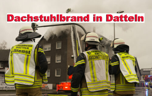 Dachstuhlbrand in Datteln