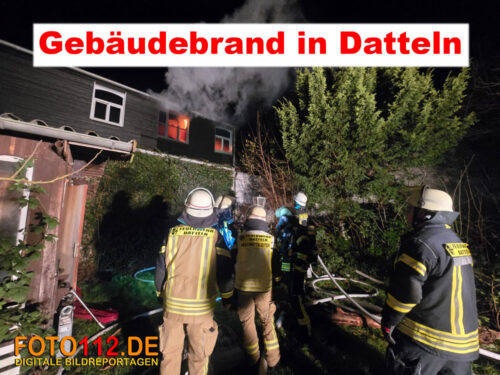 Gebäudebrand in Datteln