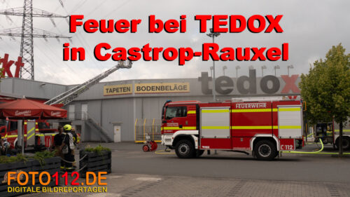 Brand bei Tedox in Castrop-Rauxel