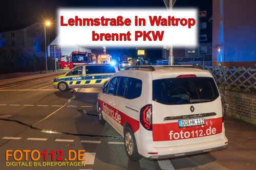 Lehmstr. brennt PKW